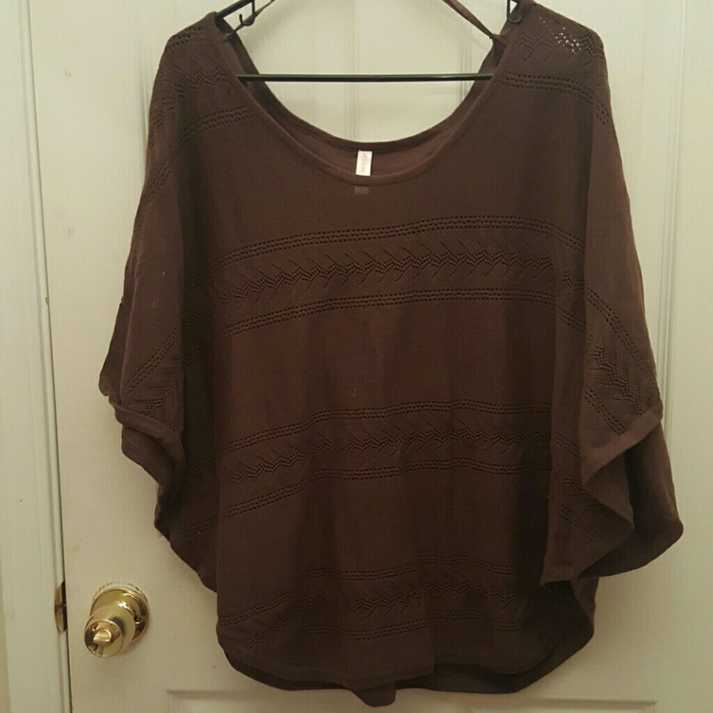 Brown poncho